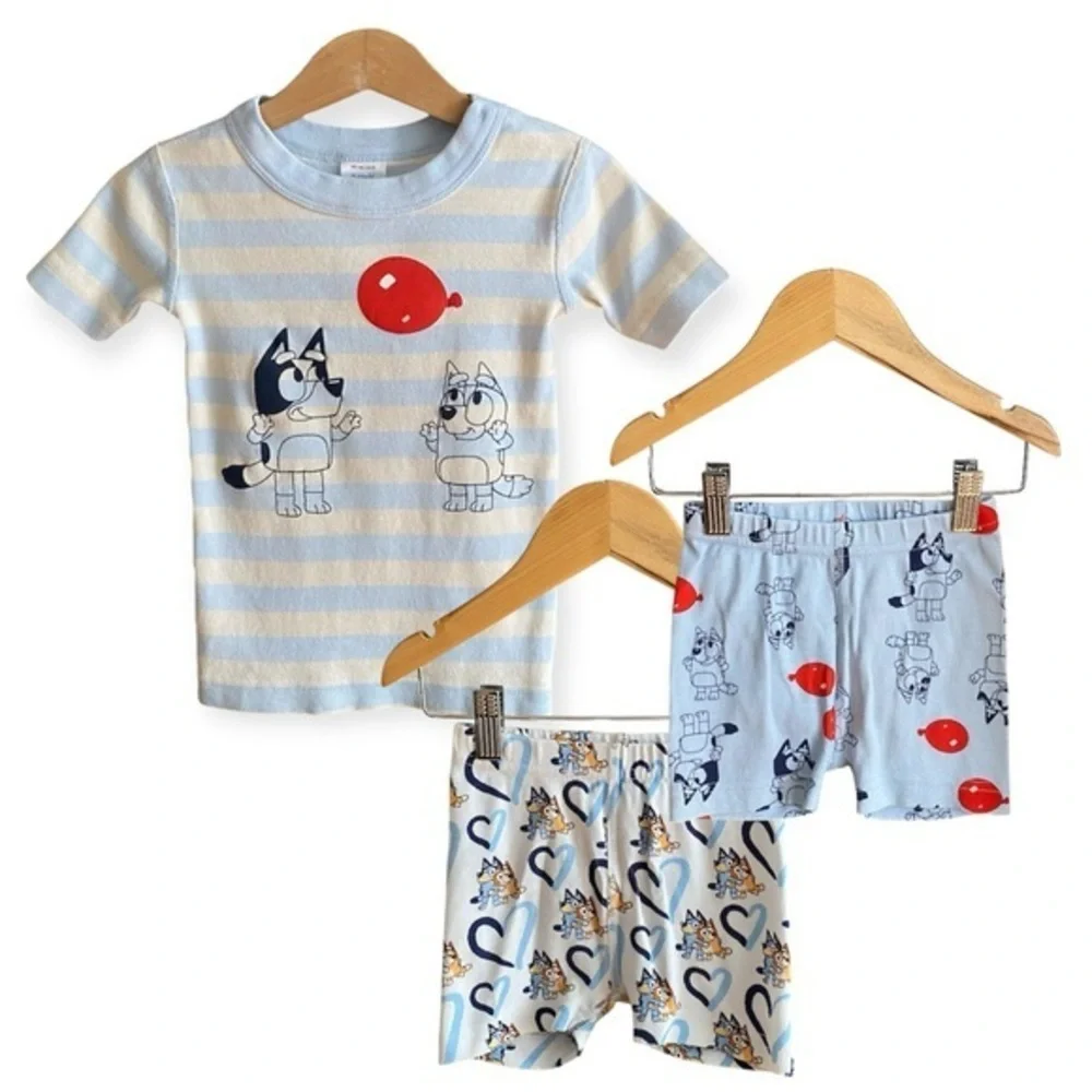 Hanna Andersson X Bluey HannaJams Short John Pajama Set 3t